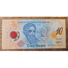 Cédula Brasil 10 reais Pedro Álvares Cabral Polimero FE