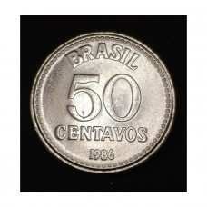 V392 MOEDA BRASIL 50 CENTAVOS 1986