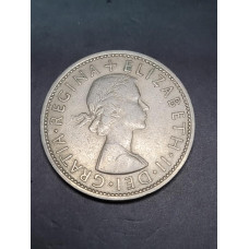 Moeda da Inglaterra 2 shillings 1961 Rainha Elizabeth II