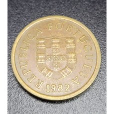 Moeda de Portugal 1 escudo 1982 