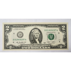 Cédula dos Estados Unidos 2 dólares 2009 D Ohio FE