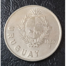 Moeda do Uruguai 1 peso 1980 