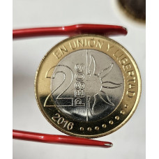 Moeda da Argentina 2 pesos 2016 Bicentenário independência FC 