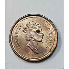 Moeda do Canadá 1 centavo 1996 Rainha Elizabeth II
