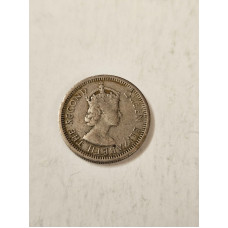 Moeda East Caribean 10 cents 1959 Rainha Elizabeth II