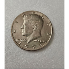 Moeda dos Estados Unidos Half Dolar 1972 