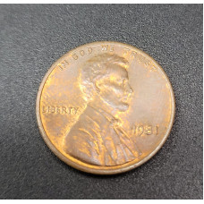 Moeda dos Estados Unidos 1 cent 1981