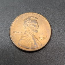 Moeda dos Estados Unidos 1 cent 1996