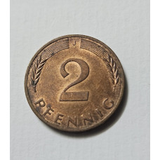 Moeda da Alemanha 2 pfenning. 1979 J