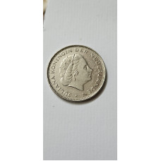 Moeda da Holanda 2 e meio gulden 1980 Rainha Juliana