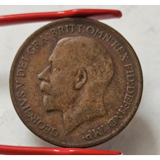 Moeda da Inglaterra 1 penny George V 1921