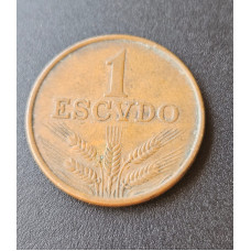 Moeda de Portugal 1 escudo 1974 MBC