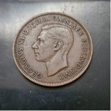 Moeda da Inglaterra 1 penny 1946 km845