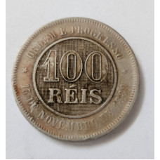 V040 Moeda Brasil 100 reis 1896 MBC-S