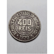 Moeda brasil 400 réis 1920 MBC V110