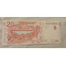 Cédula da Argentina 20 pesos FE Guanaco