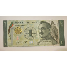 Cédula de Guatemala 1 quetzal 2024 FE 