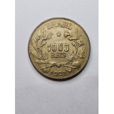 Moeda Brasil 1000 reis 1927 Soberba