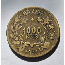 Moeda Brasil 1000 réis 1931 data difícil
