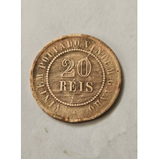Moeda Brasil 20 réis 1893 MBC Vintem