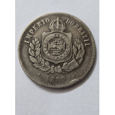 V035 Moeda Brasil 200 réis 1889 data dificil