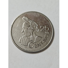 Moeda da Guatemala 25 centavos 2021