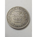 Moeda Brasil prata 2000 réis 1906 o de ordem aberto MBC