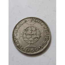 Moeda de 10 Escudos de Angola - 1969 - Província Ultramarina Portuguesa