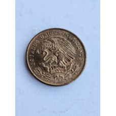 Moeda de 20 Centavos do México - 1965 - Pirâmide de Teotihuacán