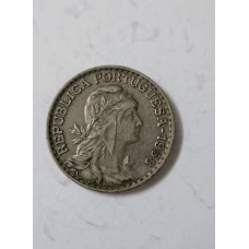 Moeda de 1 Escudo de Portugal - 1958 - Figura Alegórica e Brasão