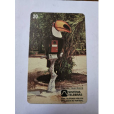  Cartão Telefônico Telebrás - Série Tucano Pantanal - Coleção Animais