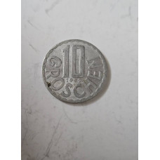 Moeda de 10 Groschen da Áustria - 1959 - Águia