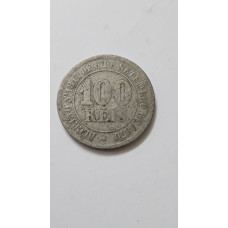 Moeda 100 Réis Império do Brasil 1878 - Cupro-Níquel - MBC