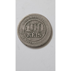 Moeda 100 Réis Brasil 1894 - República Velha (Cobre Níquel) - MBC