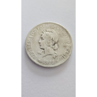 Moeda Brasil 1000 réis 1909 X gramas prata MBC