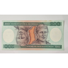 Cédula 200 Duzentos Cruzeiros - Princesa Isabel - Série Reposição (Asterisco) - Brasil C159a