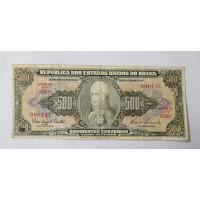 Cédula Brasil 500 cruzeiros C103 Mbc