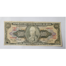 Cédula Brasil 500 cruzeiros C103 Mbc