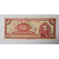 Cedula do Brasil 5000 cruzeiros C108 Soberba 