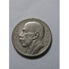 Moeda Brasil 5000 reis 1938 prata Santos Dumont MBC