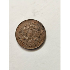 Moeda de 1 Cent de Barbados de 1979 Caribe