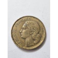 Moeda 50 Francos França 1951 - República Francesa - Galo e Marianne - Alumínio Bronze