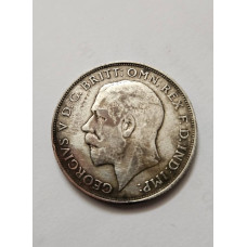 Moeda de 1 Florin - Rei George V - Grã-Bretanha - Inglaterra Prata 1924