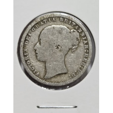 Moeda da Inglaterra 1 shilling 1872 prata