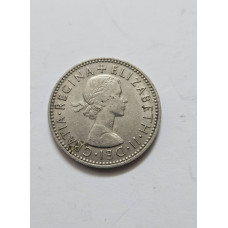 Moeda 1 Shilling Inglaterra 1955 - Rainha Elizabeth II