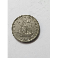 Moeda Portugal de 2$50 Escudos de 1985 com Nau Antiga