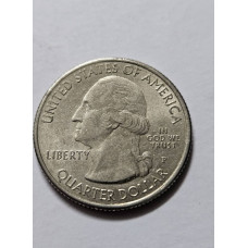 Quarter Dólar EUA 2017 Iowa - Parques Nacionais - Effigy Mounds
