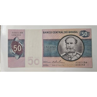 Cédula Brasil 50 cruzeiros C143a asterisco FE