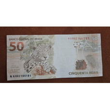 Cédula Brasil 50 reais NG Haddad FE