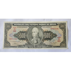 Cédula Brasil 500 cruzeiros C100 Soberba